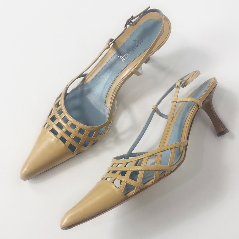 SOLD Tiffany’s Lambertson Truex Nude Kitten Heels - Picture 1 of 8